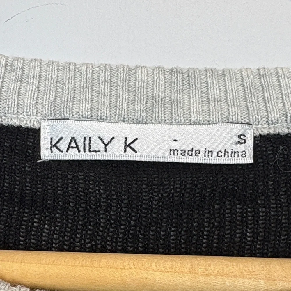 Kaily K Heart Print Knit Sweater | Playful Parisian Casual - Picture 6 of 10